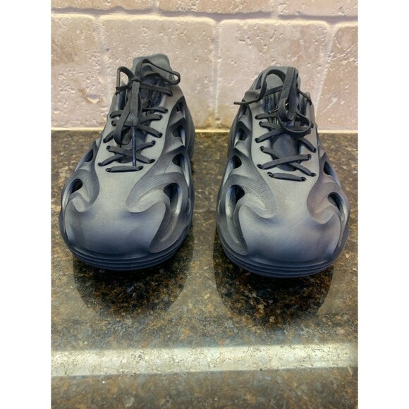 adidas adiFOM Q Yeezy Foam Runner Sneakers Black Carbon Gray M 5 W 7 EUC - Picture 4 of 12